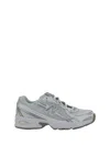 New Balance White Polyurethane Athletic Sneakers