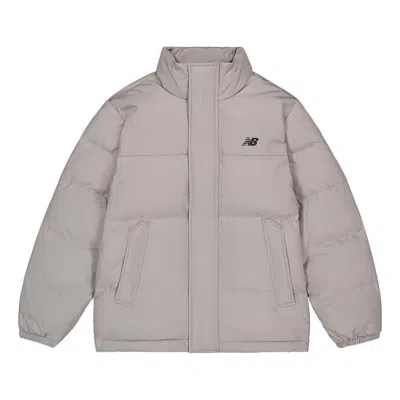 New Balance Lifestyle Warm Down Jacket 'grey' In Gray