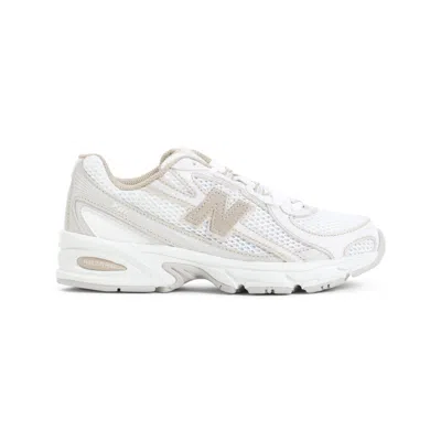 New Balance Lightweight Textile Sneakers With Cushioned Sole In White