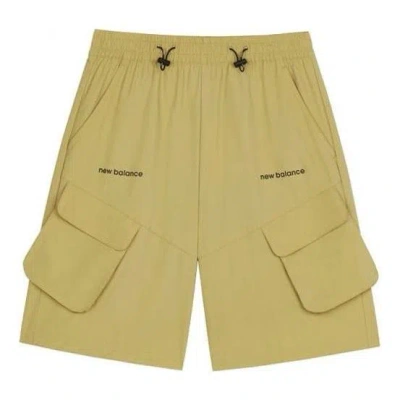 New Balance Logo Cargo Pocket Shorts 'khaki' In Neutral