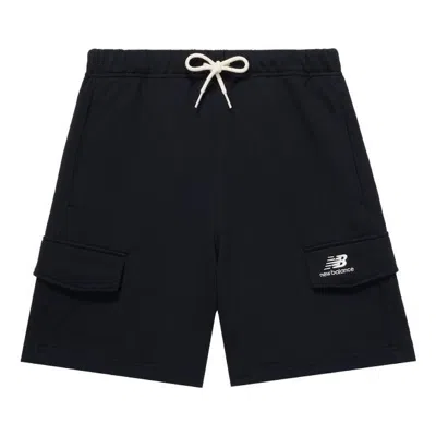 New Balance Logo Cargo Shorts 'black' In Multi