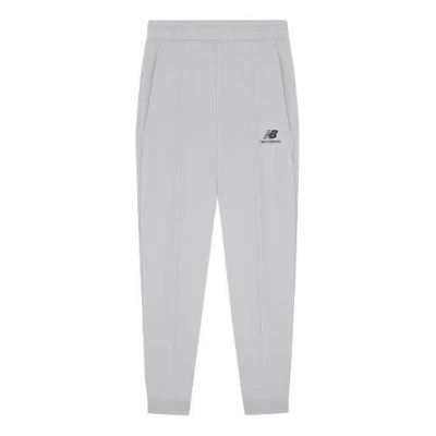 New Balance Logo Casual Joggers 'grey Black' In Gray