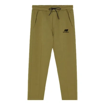 New Balance Logo Cotton Pants 'military Green'