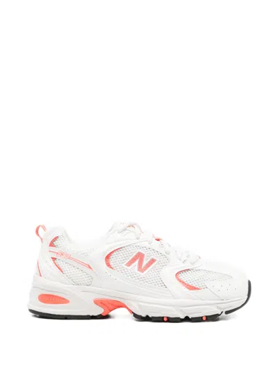 New Balance Mesh Low Top Sneakers Rubber Sole Pull Tab In White