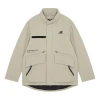 New Balance Logo Down Jacket 'beige' In Gray