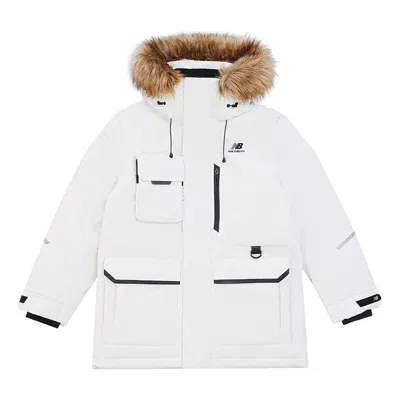 New Balance Logo Down Jacket 'white'
