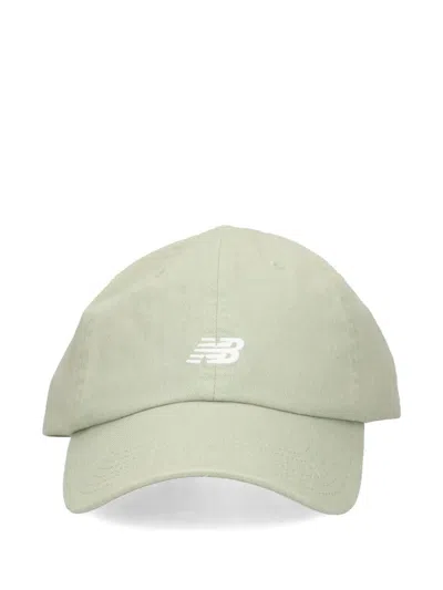 New Balance Logo-embroidered Baseball Cap In Green