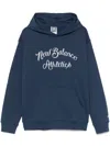 NEW BALANCE LOGO-EMBROIDERED HOODIE