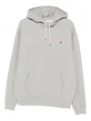 New Balance Logo-embroidered Hoodie In Gray