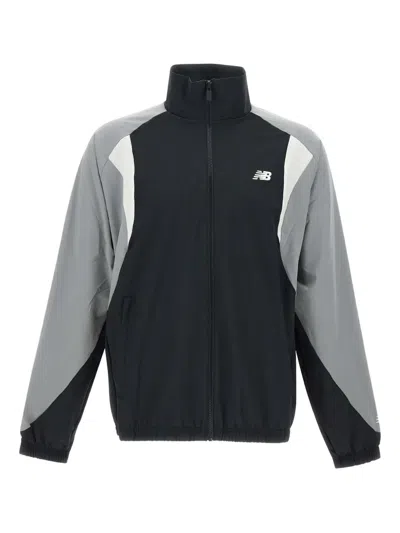 New Balance Logo-embroidered Jacket In Black