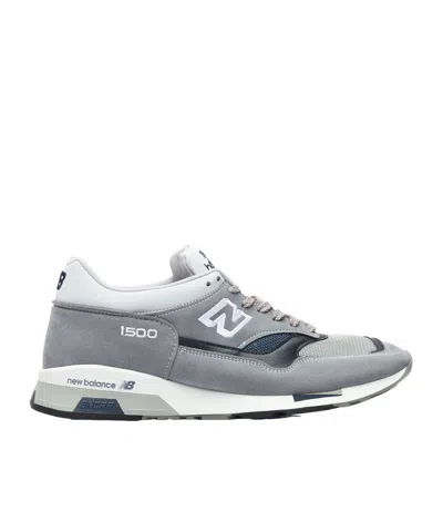 New Balance Logo-embroidered Round Toe Sneakers In Light Grey