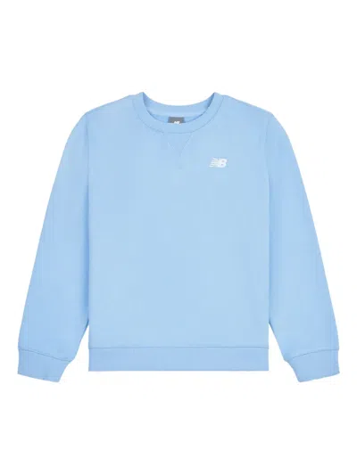 New Balance Logo-embroidered Sweatshirt In Blau