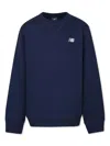 New Balance Logo-embroidered Sweatshirt In Blue