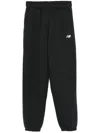 New Balance Logo-embroidered Track Pants In Black