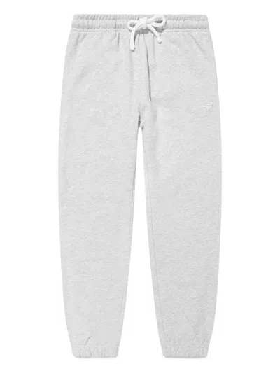 New Balance Kids' Logo-embroidered Track Pants In Grey