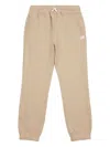 New Balance Logo-embroidered Track Pants In Neutrals