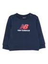 New Balance Logo-graphic Sweatshirt In Blue