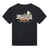New Balance Logo Graphic T-shirt 'black White' In Blue