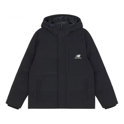 New Balance Logo Hooded Jacket 'black'