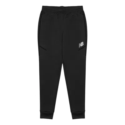 New Balance Logo Knit Pants 'phantom' In Black