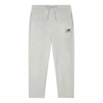 New Balance Logo Knit Sweatpants 'grey' In White