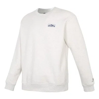 New Balance Logo Lifestyle Sweatshirt 'white Blue'