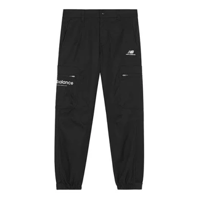 New Balance Logo Loose Long Pants 'black'
