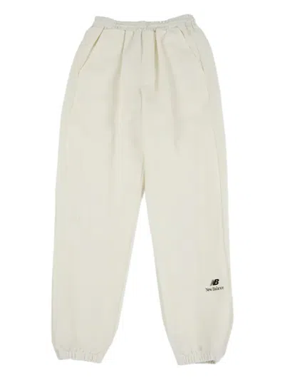 New Balance Logo-motif Track Pants In White