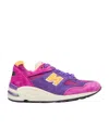 New Balance Fabric And Suede Low Top Sneakers In Multi