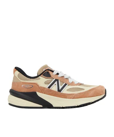 New Balance Logo Pattern Low-cut Casual Shoes In Nude