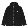 New Balance Logo Print Down Jacket 'black White'