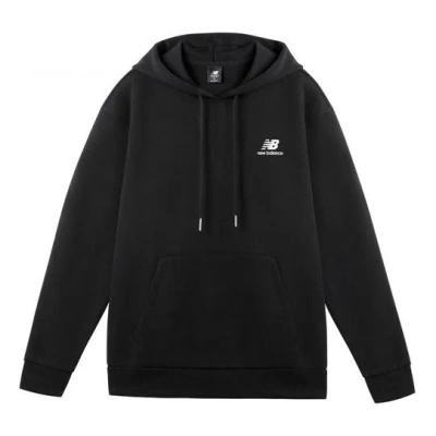 New Balance Logo Print Hoodie 'black White'