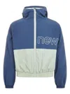 New Balance Girls Athletics Mesh Lined Windbreaker In Blue