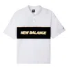 New Balance Logo Print Polo T-shirt 'white Black'