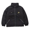 New Balance Logo Print Puffer Jacket 'black White'
