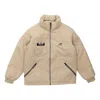 New Balance Logo Print Puffer Jacket 'pink' In Neutral