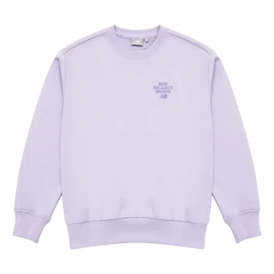 New Balance Logo Print Pullover 'purple'