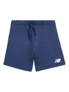 New Balance Boys Graphic Nb Ft Shorts In Blue