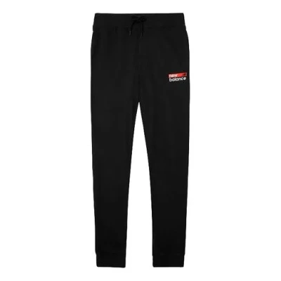 New Balance Logo Print Sweatpants 'black Red'