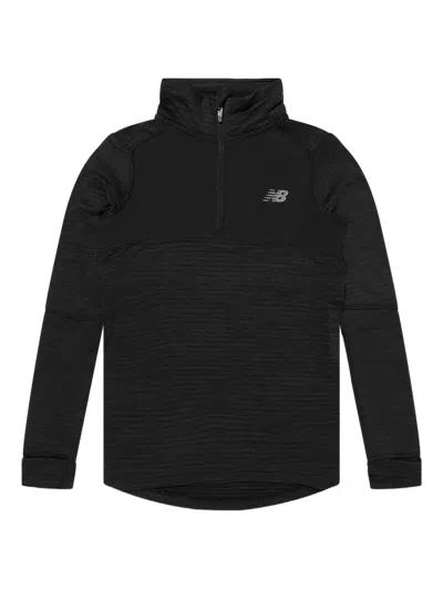 New Balance Kids' Logo-print Sweatshirt In Black