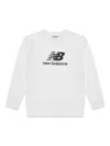 New Balance Logo-print Sweatshirt In White