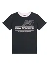 New Balance Logo-print T-shirt In Black