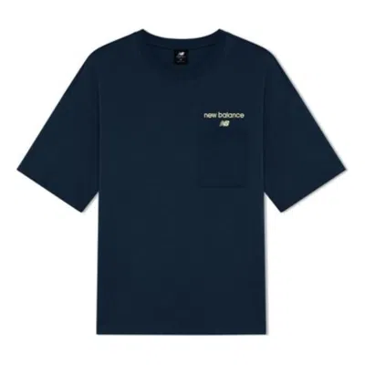 New Balance Logo Print T-shirt 'blue'