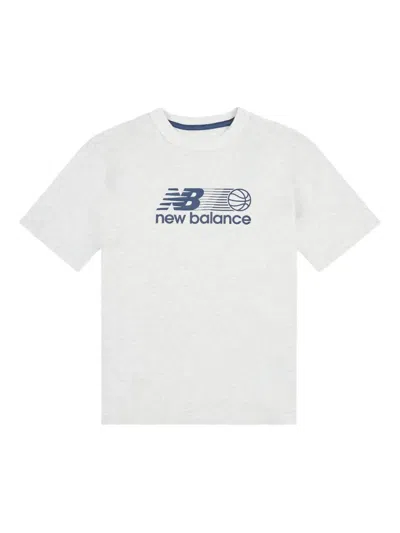 New Balance T-shirt Mit Logo-print In Grau