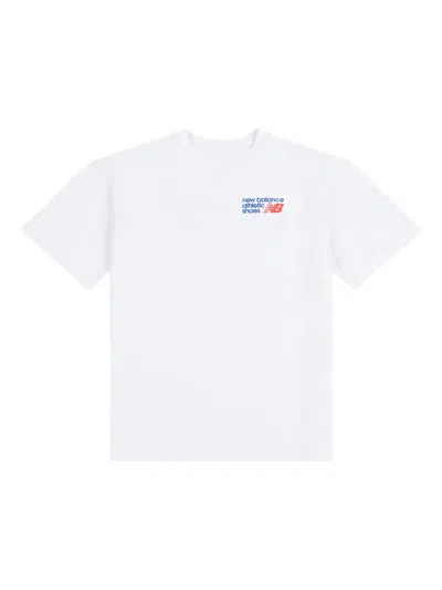 New Balance Kids' Logo-print T-shirt In White