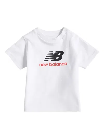 New Balance Babies' Logo Print T-shirt In White