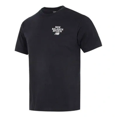 New Balance Logo Print Tee 'black'