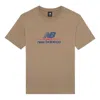 New Balance Logo Print Tee 'brown Blue'