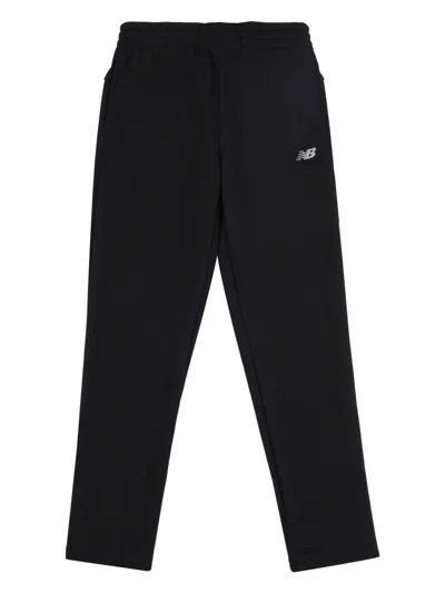 New Balance Kids' Logo-print Track Pants In Black