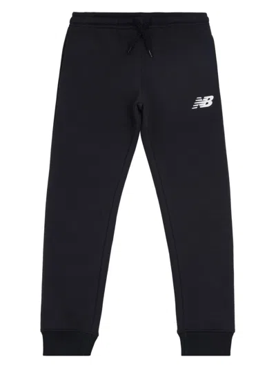 New Balance Babies' Logo-print Track Pants In Black